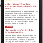 Athletic Mentors Mobile Website Design by The Imagination Factory