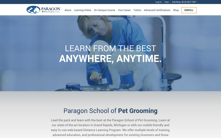 Project for Paragon School of Pet Grooming